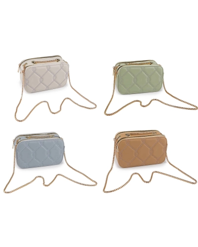 Dámska kabelka prešívaná crossbody 18x11 cm - 1 ks | Mimib
