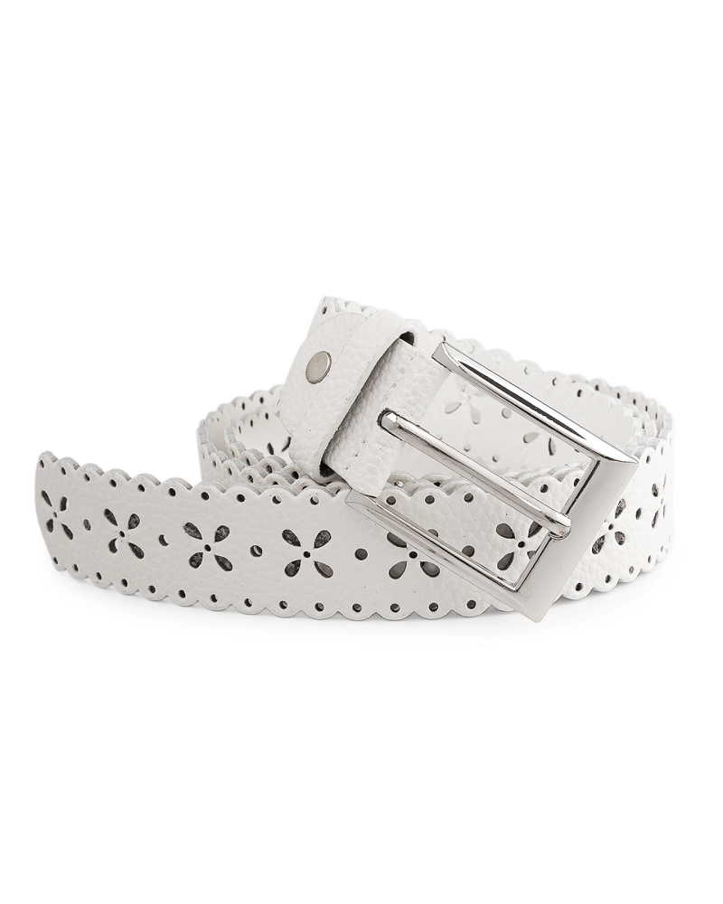 Dámsky / dievčenský opasok vysekávaný šírka 3,3 cm - 1 ks | Mimib