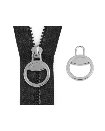 Kovová karabína / ťaháčik na zips - 1 ks | Mimib