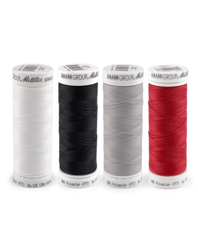 Súprava polyesterových elastických nití Seraflex 4x130 m - 1 sada | Mimib
