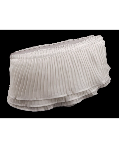 Plisovaný volánik šírka 10 cm - 1 m | Mimib