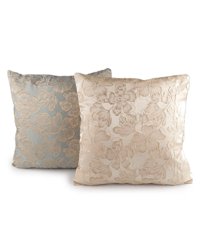 Obliečka na vankúš vyšívané kvety 44x44 cm - 2 ks | Mimib