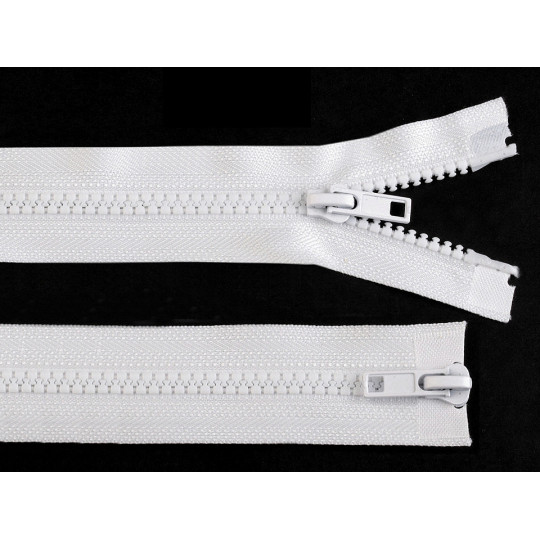 Fermoar plastic detașabil, două cursoare, lungime 95 cm | Mimib