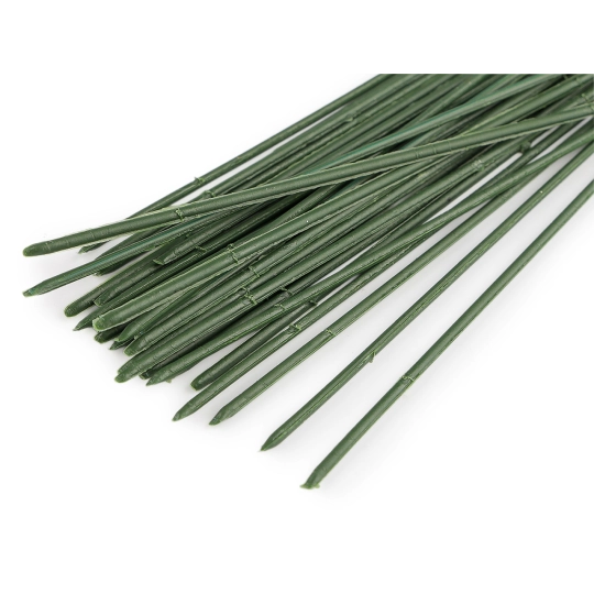 Floristická plastová stonka / drôt dĺžka 21 cm - 30 ks | Mimib