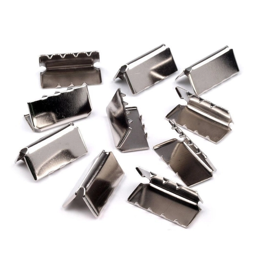 Kovová koncovka na plochú šnúru šírka 20 mm - 100 ks | Mimib