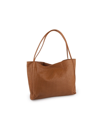Veľká dámska taška prepletaná s puzdrom 39x31 cm - 1 ks | Mimib
