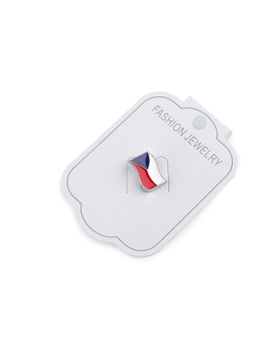 Brošňa / odznak mini vlajka Česká republika - 1 ks | Mimib