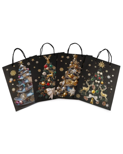 Vianočná darčeková taška 26x32 cm - 1 ks | Mimib