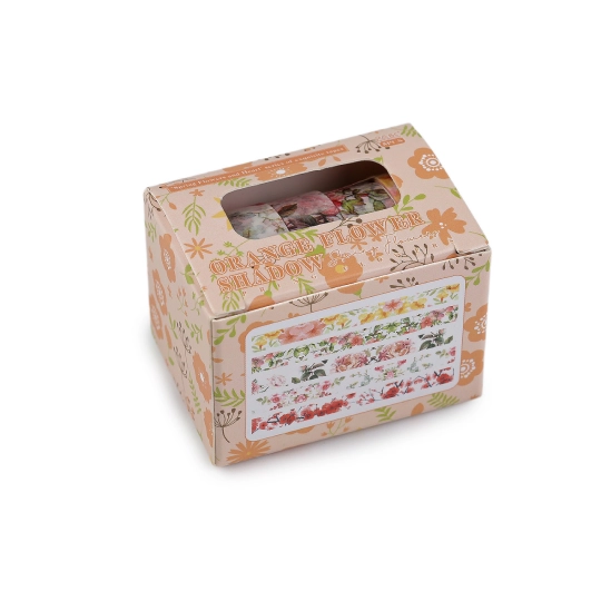 Washi ozdobná lepiaca páska mix - 1 krab. | Mimib