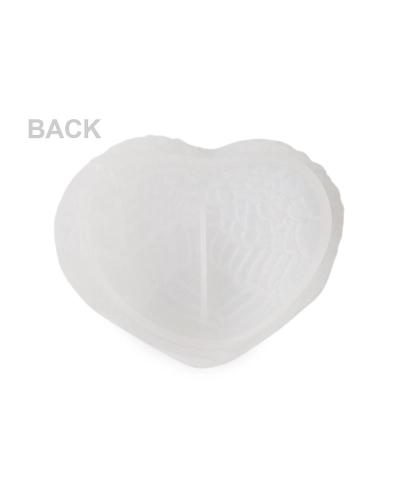 Silikónová forma na výrobu odliatkov srdce / krídla - 1 ks | Mimib