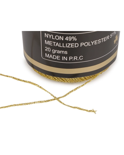 Háčkovacia / pletacia priadza s lurexom 20 g - 1 ks | Mimib