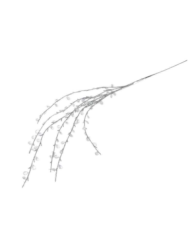 Zimná vetvička s kryštálikmi - 1 ks | Mimib