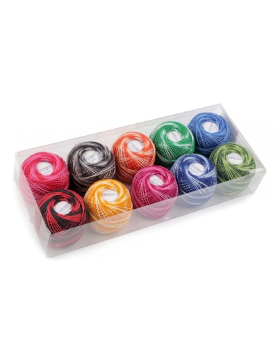 Bavlnená priadza ombré 10 g - 10 ks | Mimib