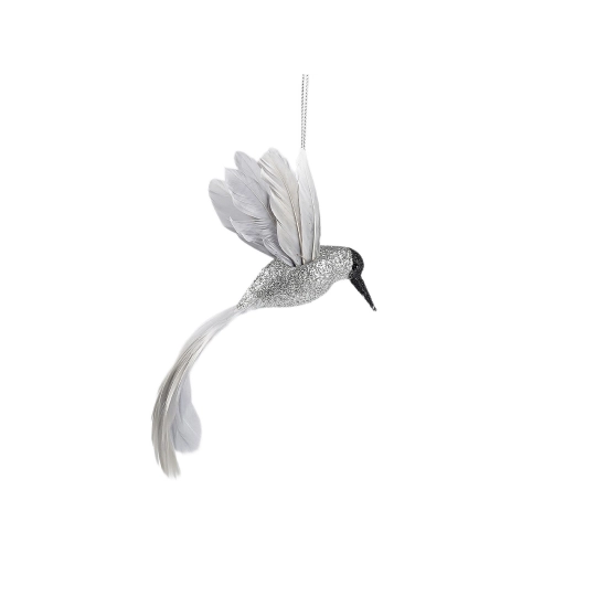Vianočný kolibrík s perím na zavesenie - 1 ks | Mimib