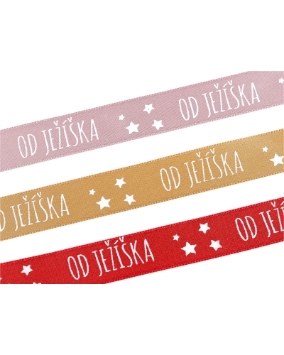 Atlasová stuha Od Ježiška šírka 20 mm - 20 m | Mimib