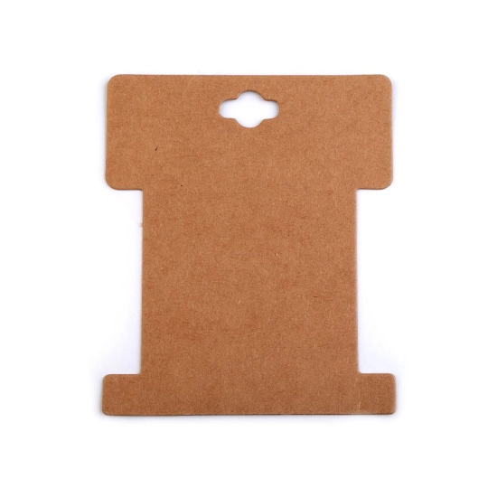 Papierová karta natural 8,6x10,2 cm s výrezom - 100 ks | Mimib