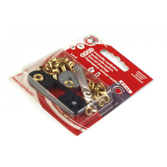 Ocheți metalici inoxidabili cu dispozitiv de atașare, Ø4 mm | Mimib