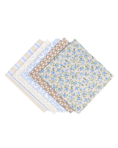 Set materiale textile pentru patchwork, 48x50 cm | Mimib