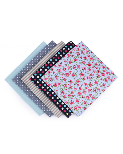 Set materiale textile pentru patchwork, 48x50 cm | Mimib