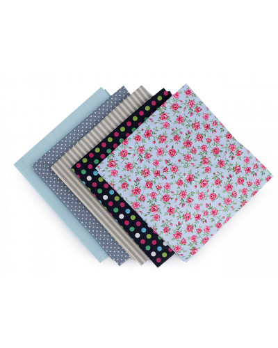 Set materiale textile pentru patchwork, 48x50 cm | Mimib