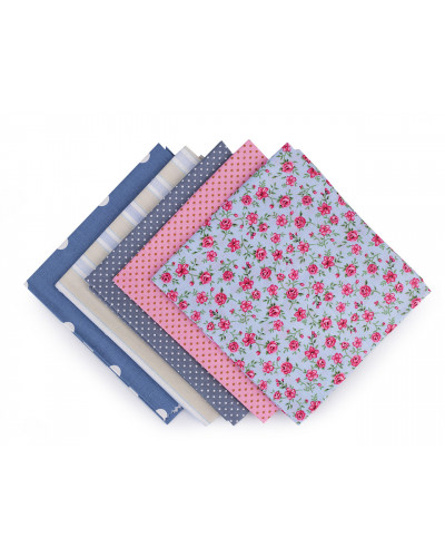 Set materiale textile pentru patchwork, 48x50 cm | Mimib