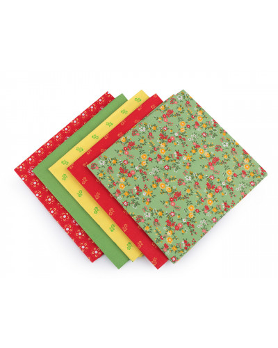 Set materiale textile pentru patchwork, 48x50 cm | Mimib