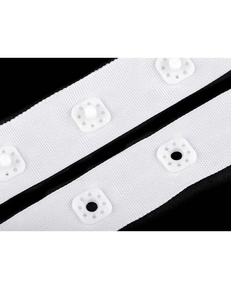 Bandă cu capse pentru confecții textile /  body, lățime 17 mm | Mimib