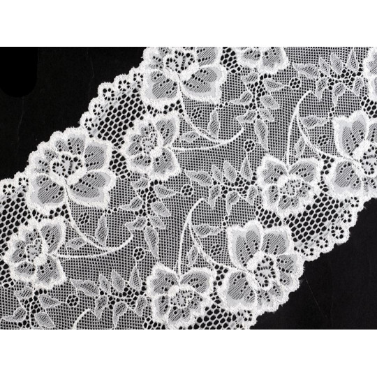 Dantelă elastică, lățime 18,5 cm | Mimib