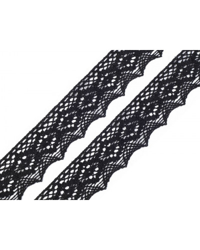 Dantelă bumbac croşetată, lățime 46 mm | Mimib