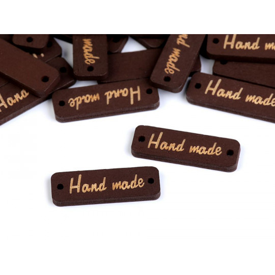 Etichete lemn Hand Made, 10x30 m | Mimib