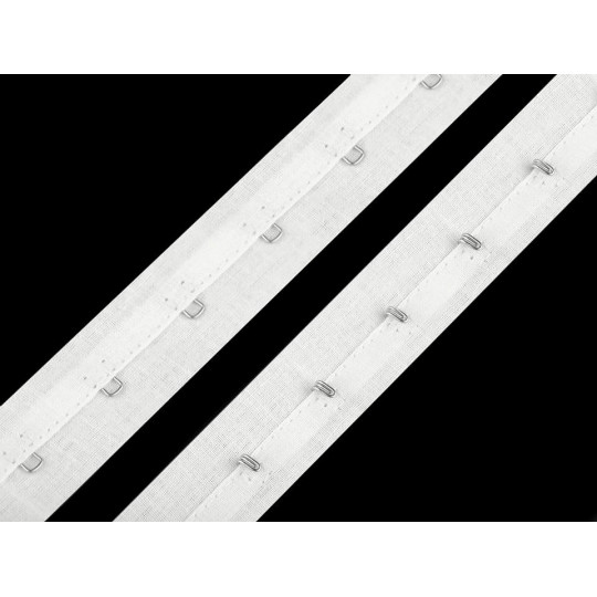 Bandă cu copci pentru confecții textile / corset, lățime 25 mm | Mimib