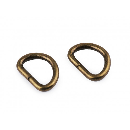 Inel metalic tip D, lățime 15 mm | Mimib