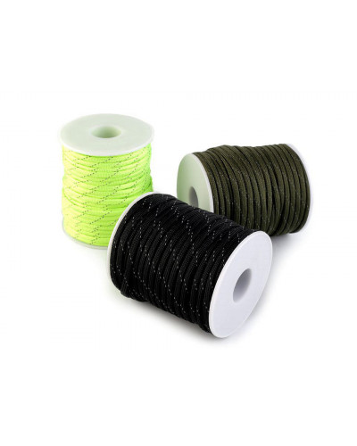 Cordelină paracord cu fir reflectorizant, Ø4 mm | Mimib