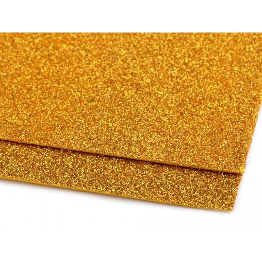 Coli cauciucate cu sclipici Moosgummi, 20x30 cm | Mimib