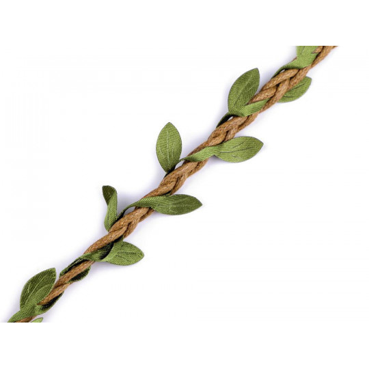 Șnur decorativ cu frunze, lățime 30 mm | Mimib