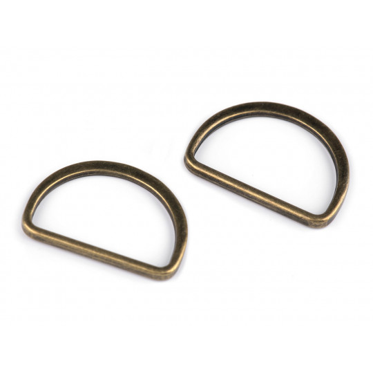 Inel metalic tip D plat, lățime 30 mm | Mimib