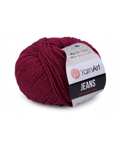 Fir de tricotat Gina / Jeans, 50 g | Mimib