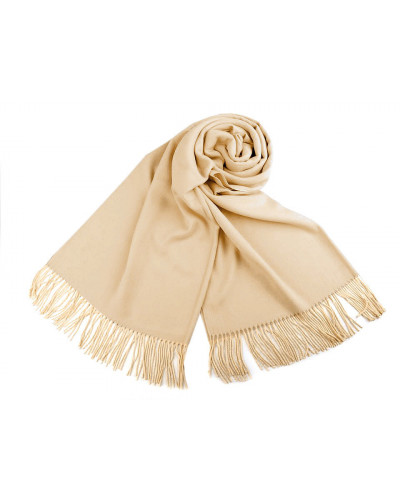 Șal Pashmina / Eșarfă Pashmina cu franjuri | Mimib