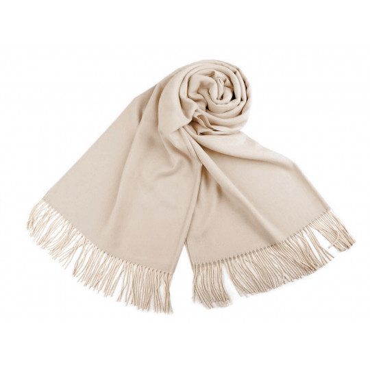 Șal Pashmina / Eșarfă Pashmina cu franjuri | Mimib