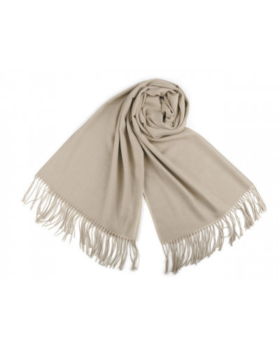 Șal Pashmina / Eșarfă Pashmina cu franjuri | Mimib