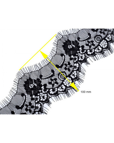 Dantelă franțuzească, lățime 10 cm | Mimib