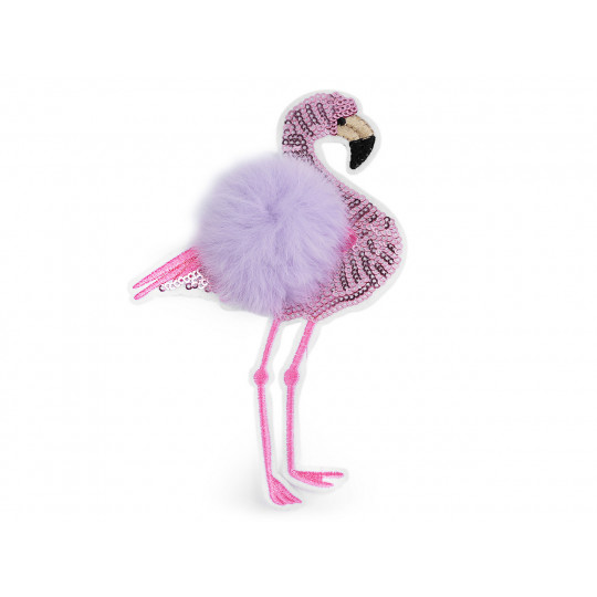 Aplicație termoadezivă - flamingo cu pompon | Mimib Aplicație termoadezivă - flamingo cu pompon | Mimib