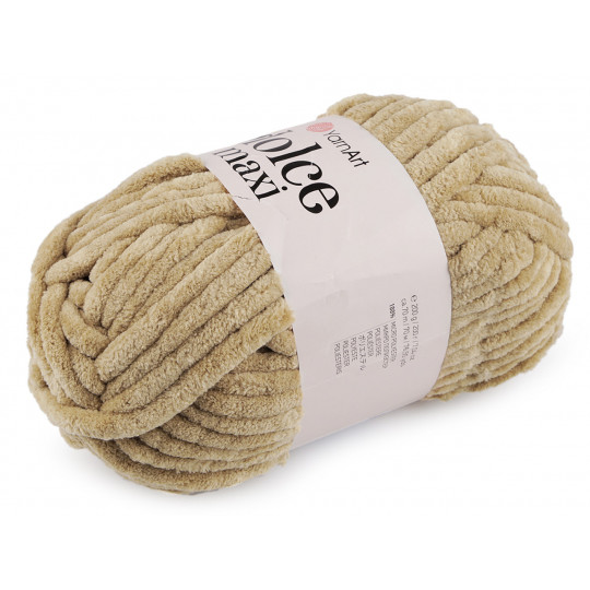 Fir de tricotat plușat Dolce Maxi, 200 g | Mimib