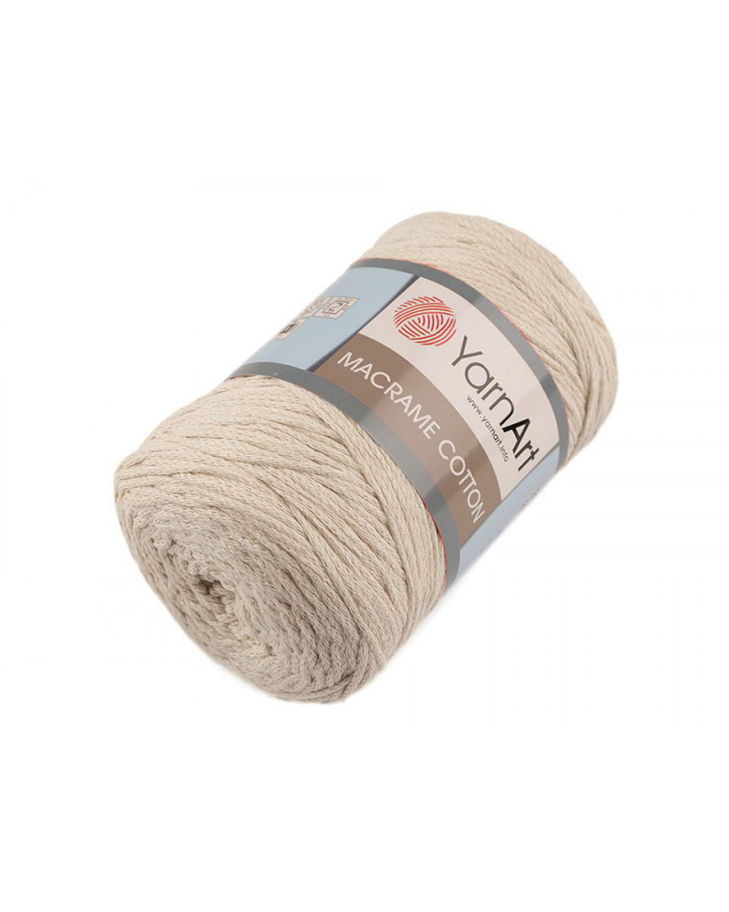 Fir de tricotat Macrame Cotton, 250 g | Mimib