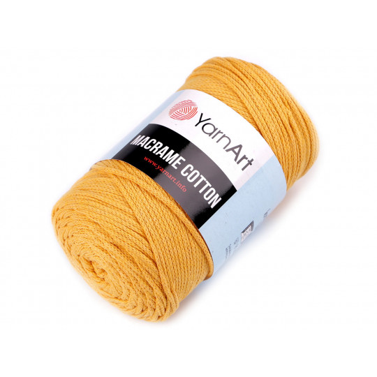 Fir de tricotat Macrame Cotton, 250 g | Mimib