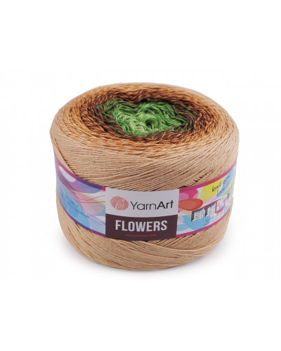 Fir de tricotat Flowers, 250 g | Mimib