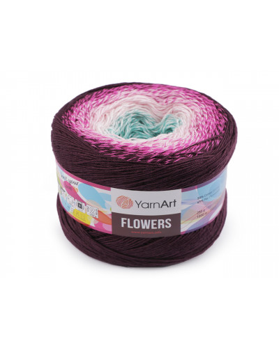 Fir de tricotat Flowers, 250 g | Mimib