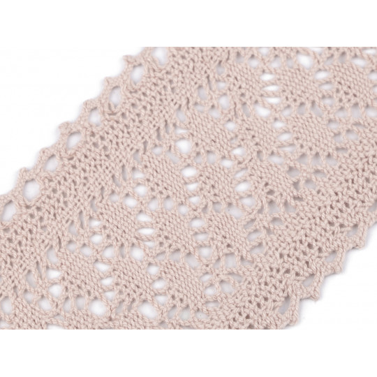 Dantelă bumbac croşetată, lățime 10 cm | Mimib