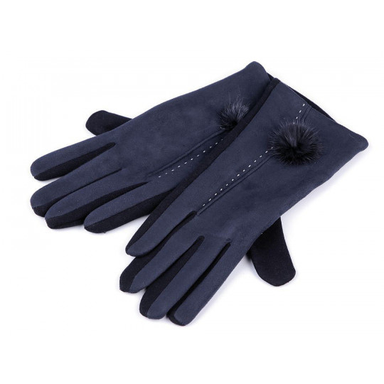 Mănuși de damă cu pompom | Mimib
