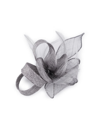 Fascinator / Broșă floare cu pene | Mimib